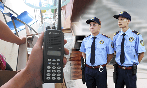 máy bộ đàm cho bảo vệ