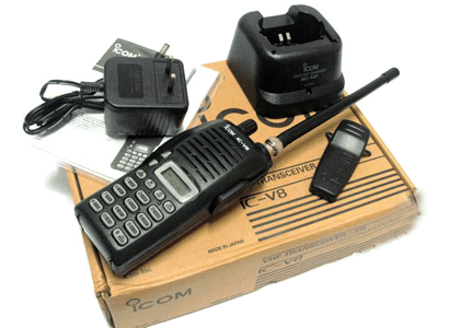 máy bộ đàm icom ic v8 sử dụng cho công trình xây dựng